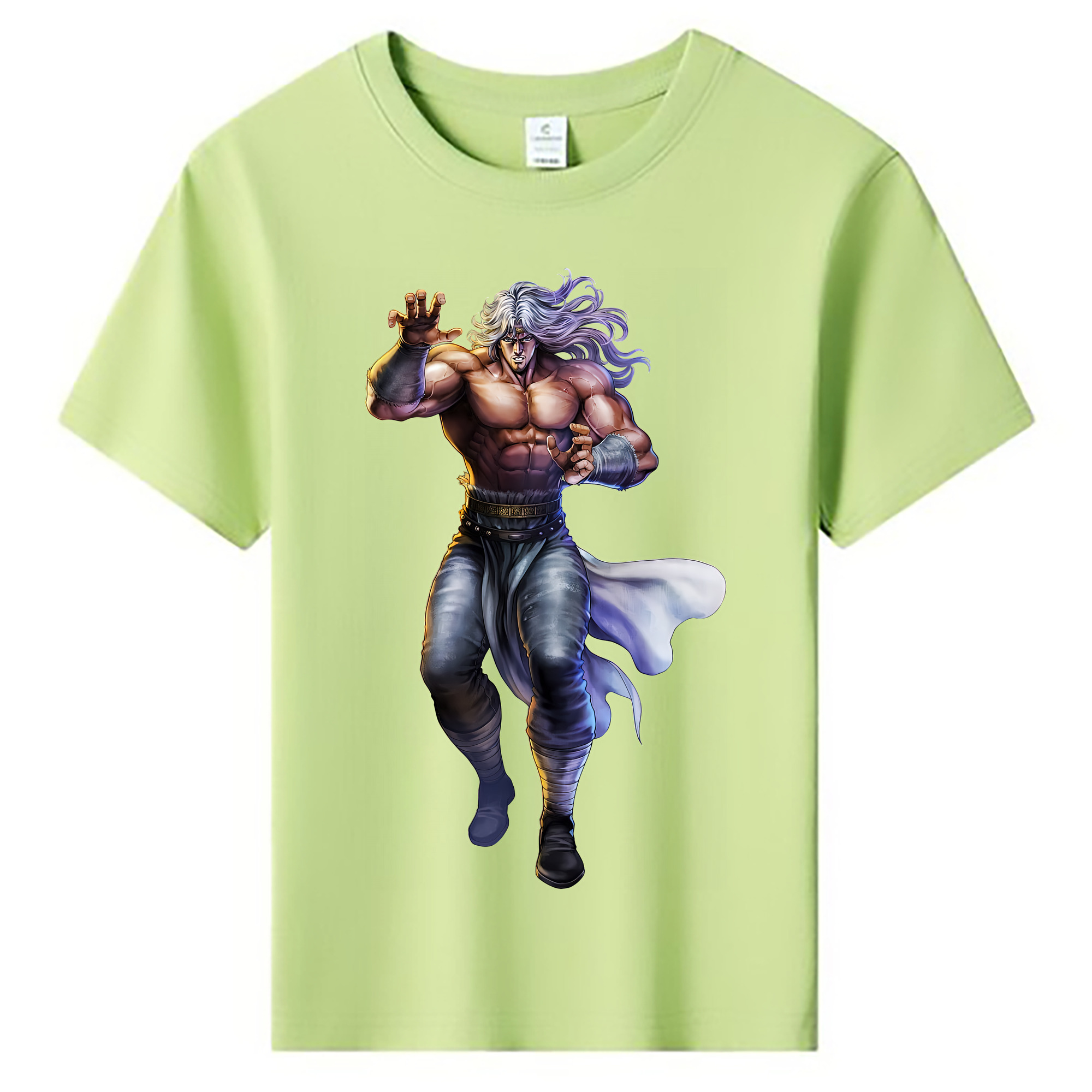 （画像用） 北斗の拳 Fist of the North Star 綿100％キッズTシャツ（フロントプリント）